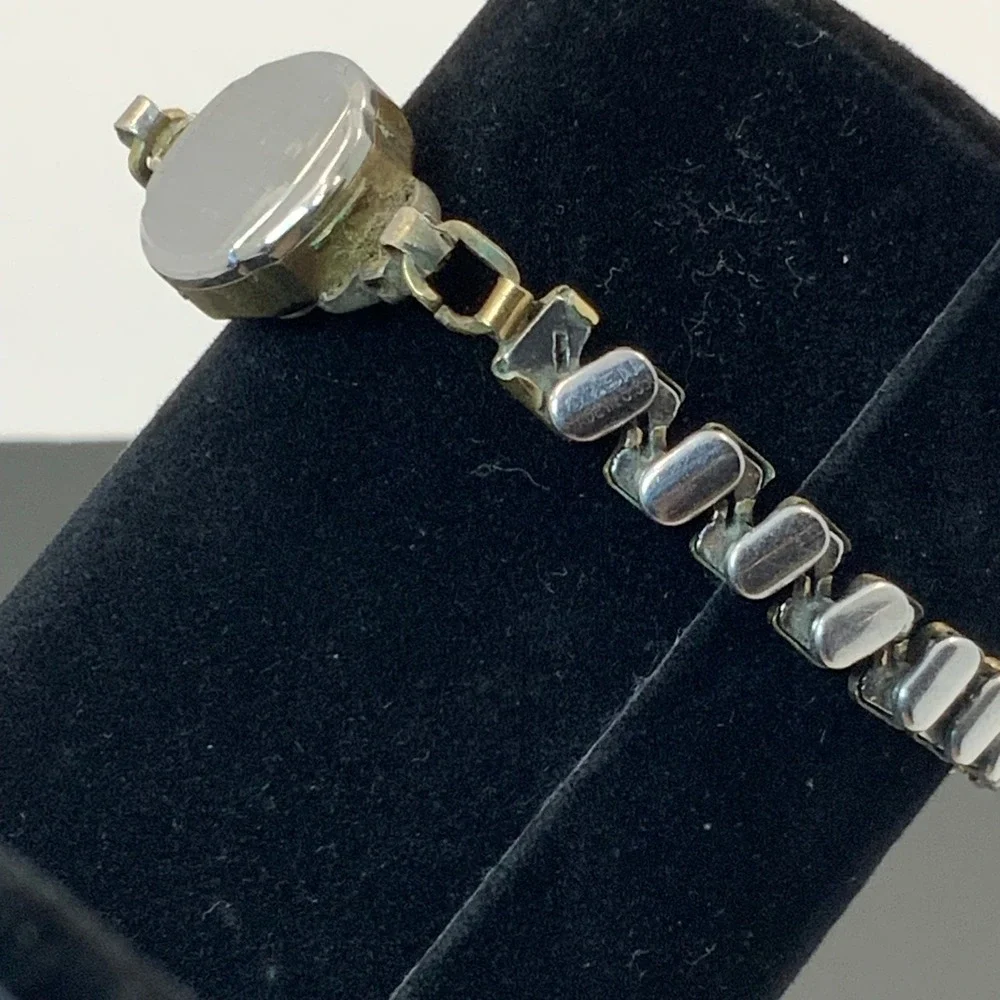 Vintage Baylor Swiss Cocktail Watch 10K RGP Bezel Parts Repair Art Deco Gold Ton
